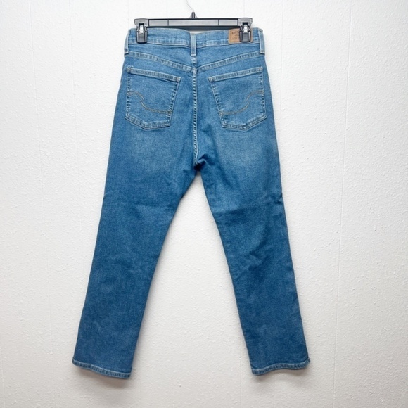 Levi's Strauss High Rise Straight Heritage Distressed Chic Boho Womens Jeans 29 - Picture 7 of 13